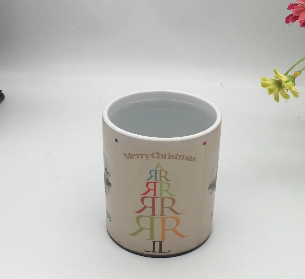 Волшебная кружка DIY фото изменение цвета Горячая вода показать изображение фото керамическая чашка для поделок, керамические кружки настроить изображение подарок сувенир креативный
