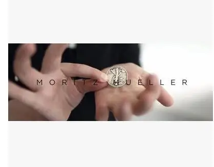 2016 г. одна монета от Moritz Mueller волшебные трюки|coin vanish magic trick|coins quarterscoin locker |