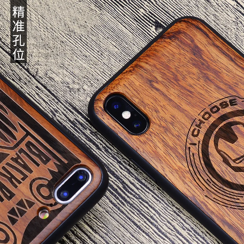 Резные Мстители деревянный ящик для iPhone XS Max XR противоударный ТПУ бампер чехол для iPhone X 8 7 6 6s plus чехол деревянный корпус 7plus