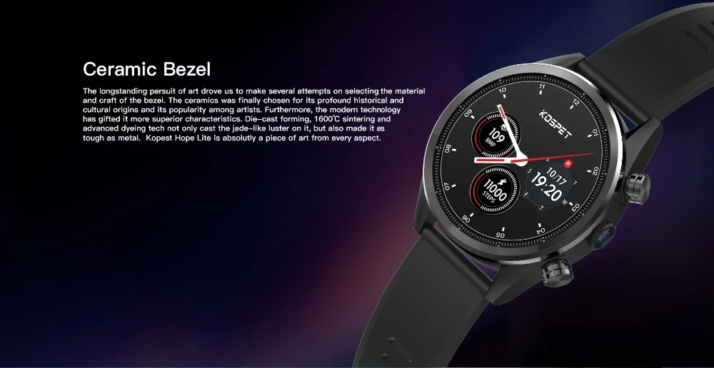 KOSPET Hope Lite 8.0MP камера Смарт-часы Android 1 Гб+ 16 Гб Dual 4G 1,3" AMOLED gps/ГЛОНАСС IP67 водонепроницаемые Смарт-часы телефон