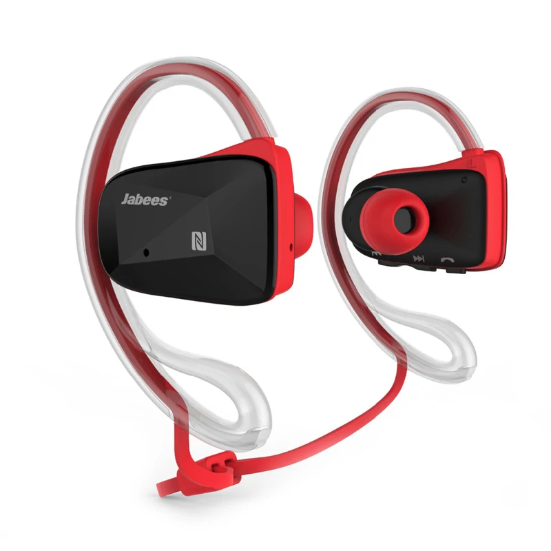 Bluetooth наушники Jabees BSport, беспроводная гарнитура, водонепроницаемые наушники, NFC спортивные наушники, наушники с шейным ремешком, ecouteur sans fil