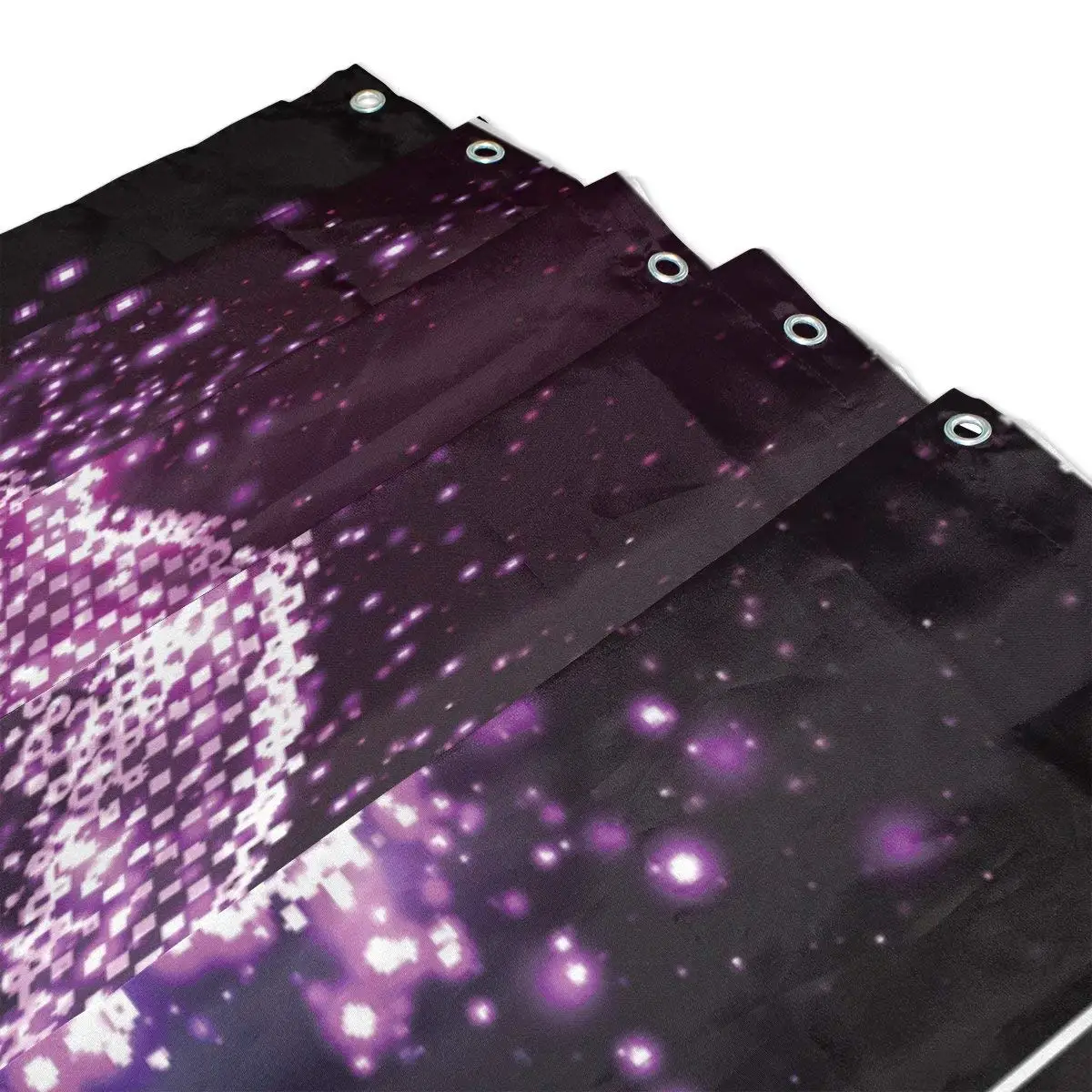 Набор штор и ковриков для душа на День святого Валентина блестящая