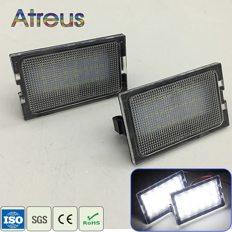 Atreus 1 комплект Автомобильный светодиодный фонарь для номерного знака 12 В Белый Land