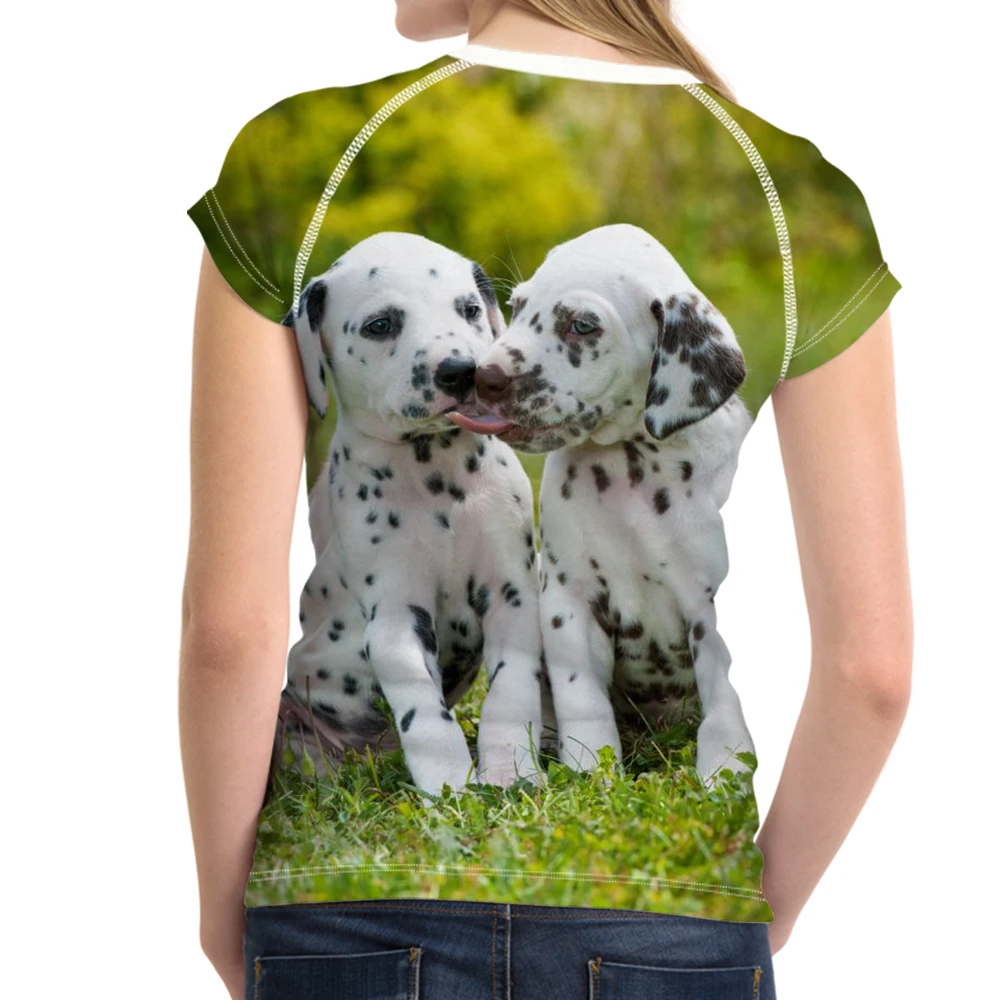 FORUDESIGNS/забавные 3D далматинец собака/с принтом на тему собак женские летние