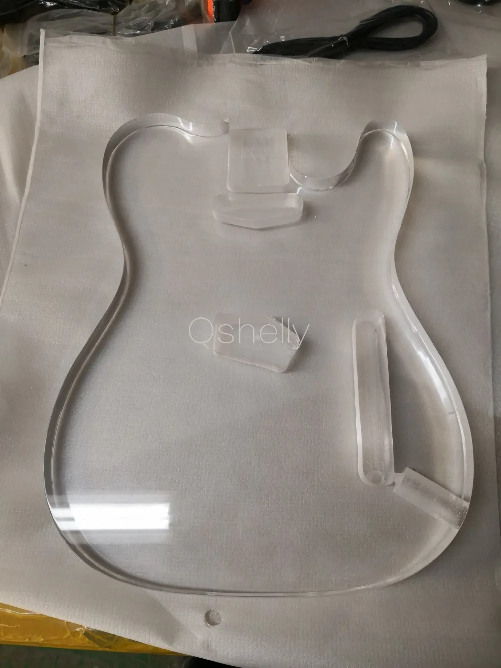 Высокое качество QShelly пользовательские незавершенный прозрачный акриловый ST/TL только гитары тела Музыкальные инструменты магазин