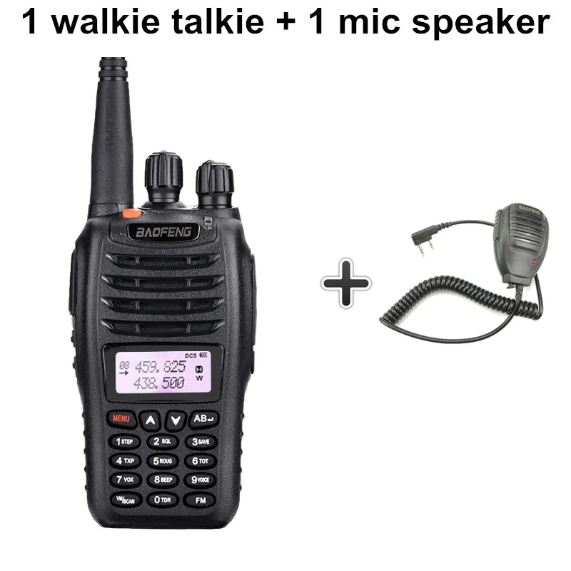 Add a MIC speaker BaoFeng UV-B5 портативная рация Новинка УФ B5 Двухдиапазонная Vhf 136-174MHz& Uhf 400-470 MHz маленький мини ЖК-экран UVB5 двухстороннее радио - Цвет: Add a MIC speaker