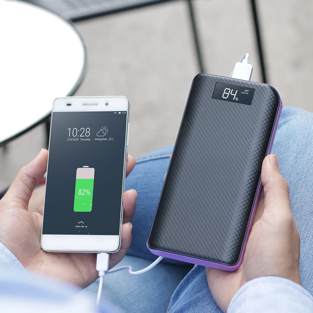 Внешний аккумулятор 20000 мАч 3 USB внешний для iPhone 6 6s 7 8 10 iPad samsung Xioami huawei sony LG htc