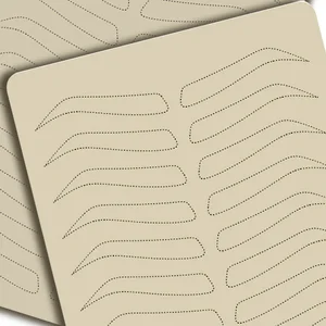 Товары для микроблейдинга, для тренировки бровей, Перманентный макияж для кожи, татуаж бровей с обеих сторон, без чернил, точечная линия