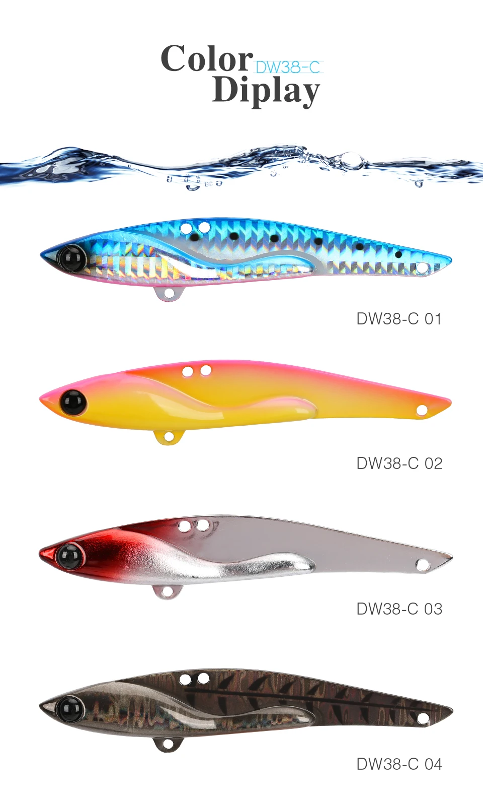 TSURINOYA для рыбалки приманки DW38-C 105 мм 35 г блесна металлическая приманка на дальние расстояния бас приманки полная плавающая Слои искусственная приманка