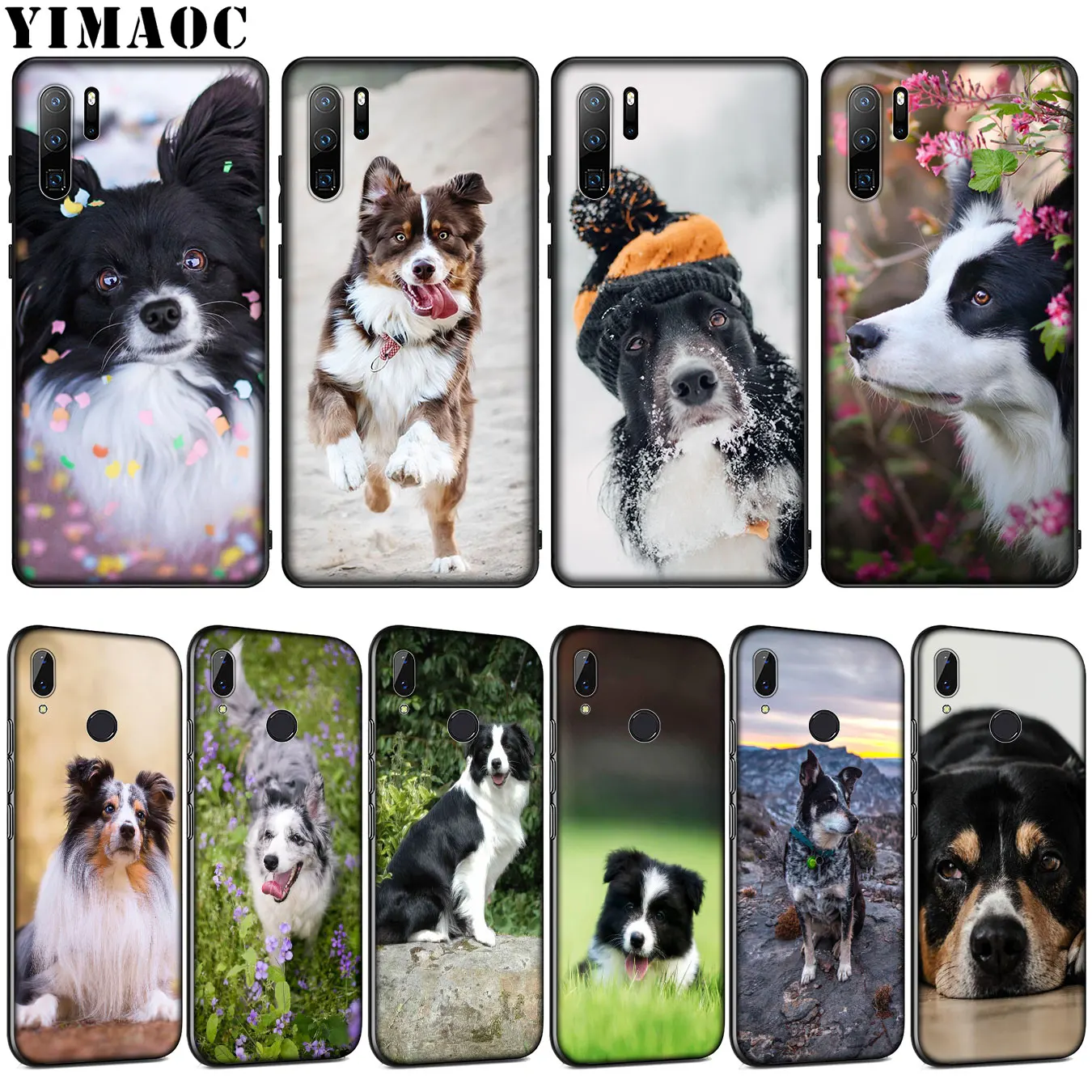Мягкий силиконовый чехол YIMAOC Border Collie Dog Для Huawei P30 P20 Pro P10 P9 Lite Mini 2017 2016 черный P Smart Z