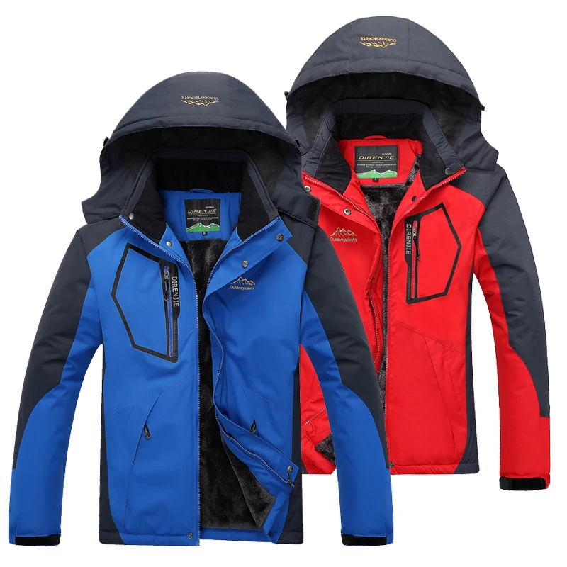 

Men Women Winter Soft Shell Hiking Fleece Warm Jacket Large Size Windproof Waterproof Outdoor Hiking Camping Trekking Jacket