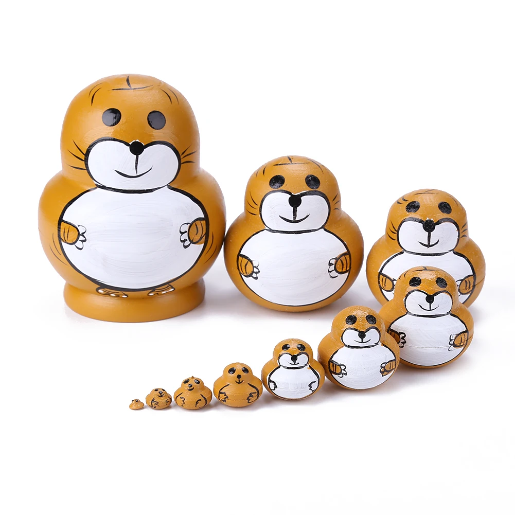 1 Набор матрешки с цветными красками Русская Матрешка ручная работа Детские