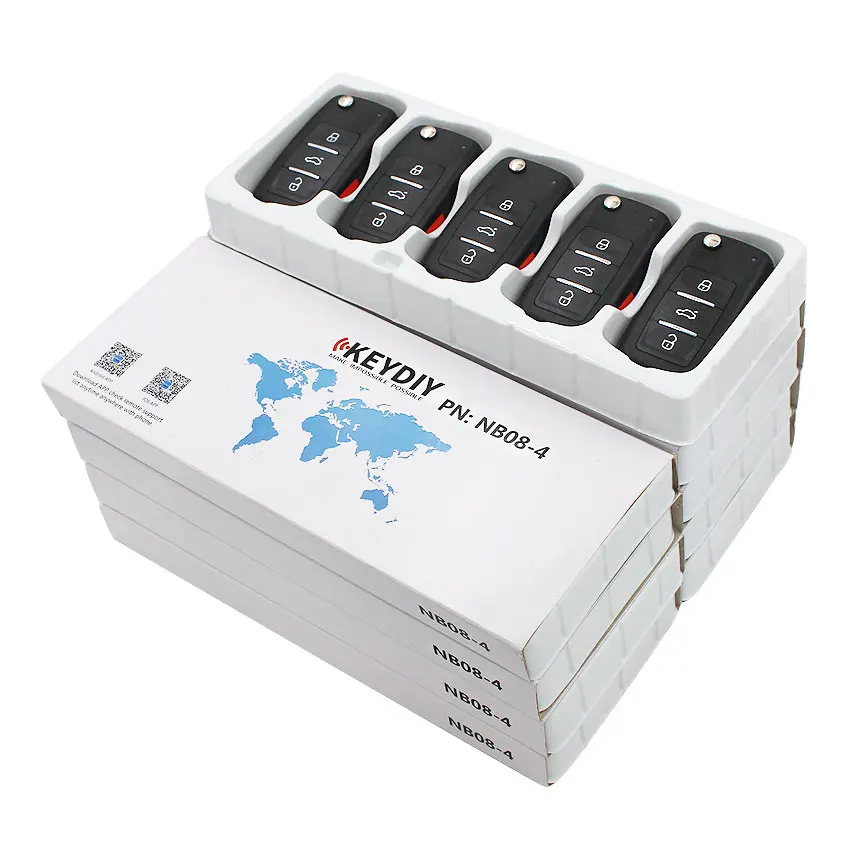 5 шт./партия, 4 кнопки KD900 NB08-3+ 1 Универсальный многофункциональный пульт дистанционного управления для KD MINI/URG200/KD-X2 Key Generater