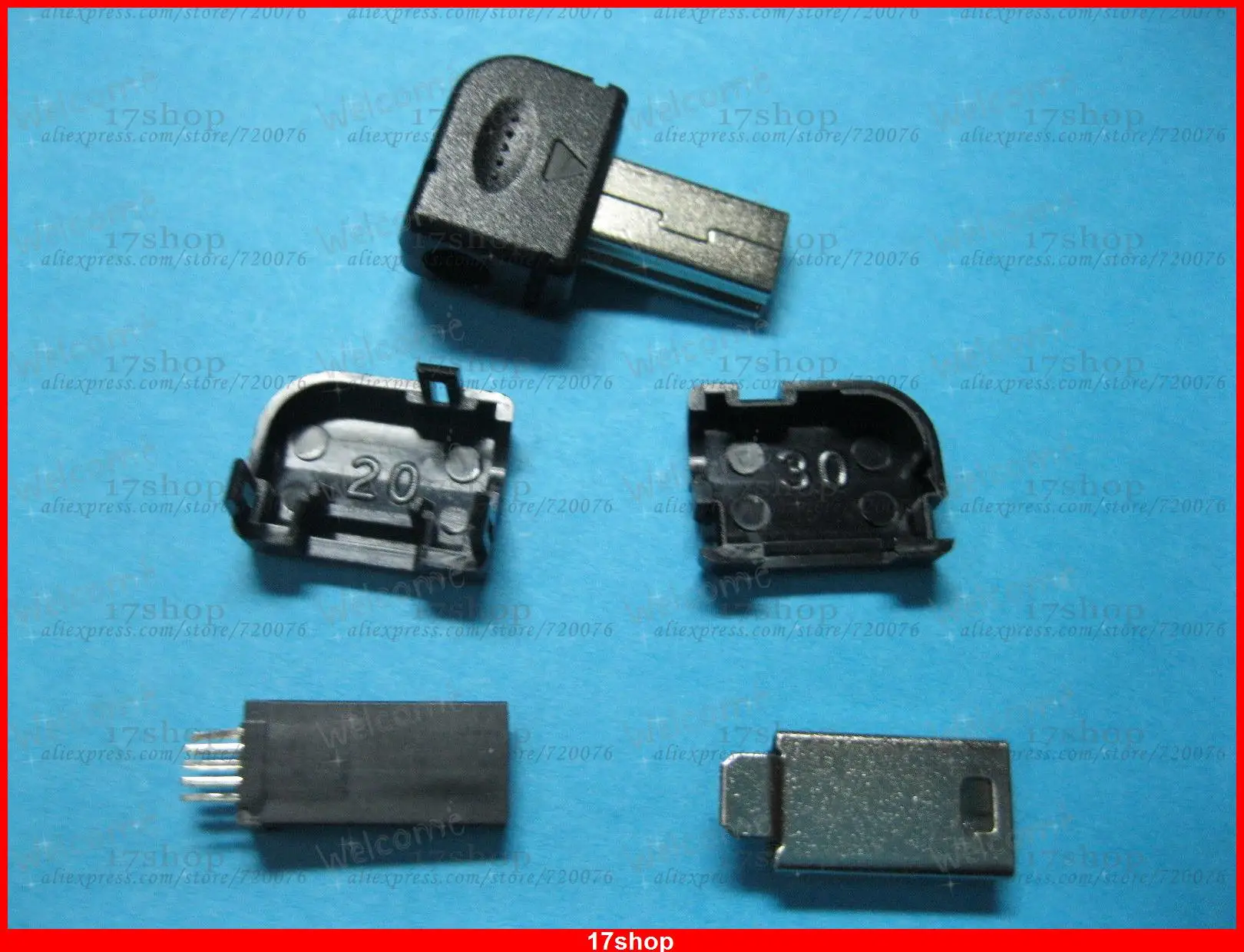 10 шт. мини USB контактный разъем для штекера используемый Philips под прямым