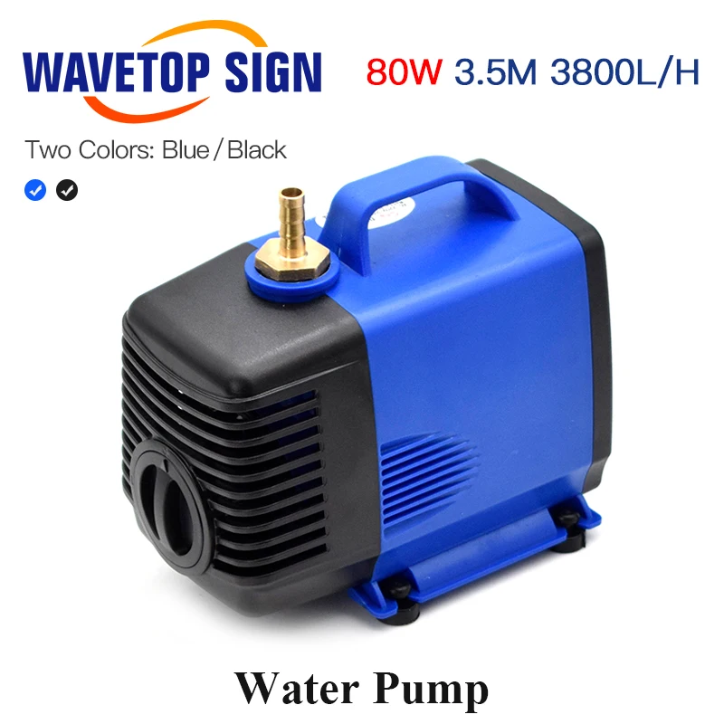 Многофункциональный погружной водяной насос WaveTopSign 80 Вт 3,5 м 3800л/ч 220В переменного тока для CO2 лазерной гравировки и резки