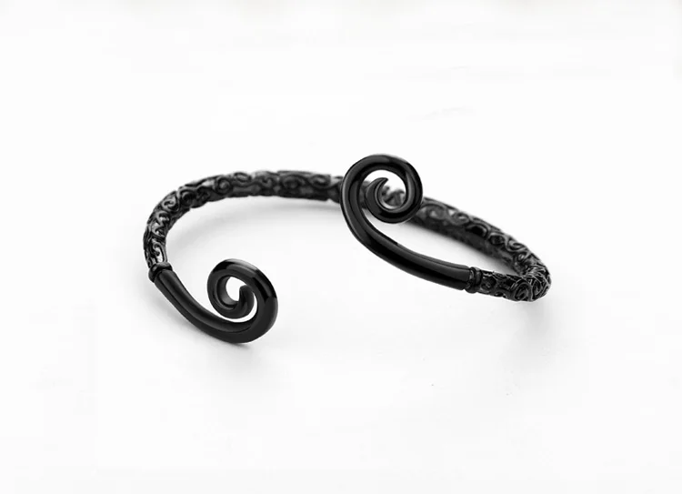 retro accessories fashion bracelet Sun Wukong cudgel black gun plated cool personality man women bracelets &amp bangles | Украшения и