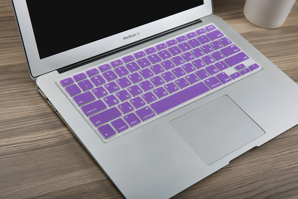 США введите русский язык письмо Силиконовая клавиатура чехол для Macbook air 13 pro 13 15 17 retina защитная пленка