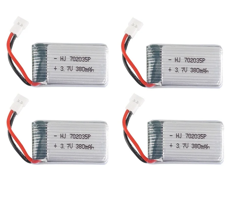 3 7 V 380mah литий полимерный аккумулятор * 4 шт/зарядное устройство коробка для H107C H107D