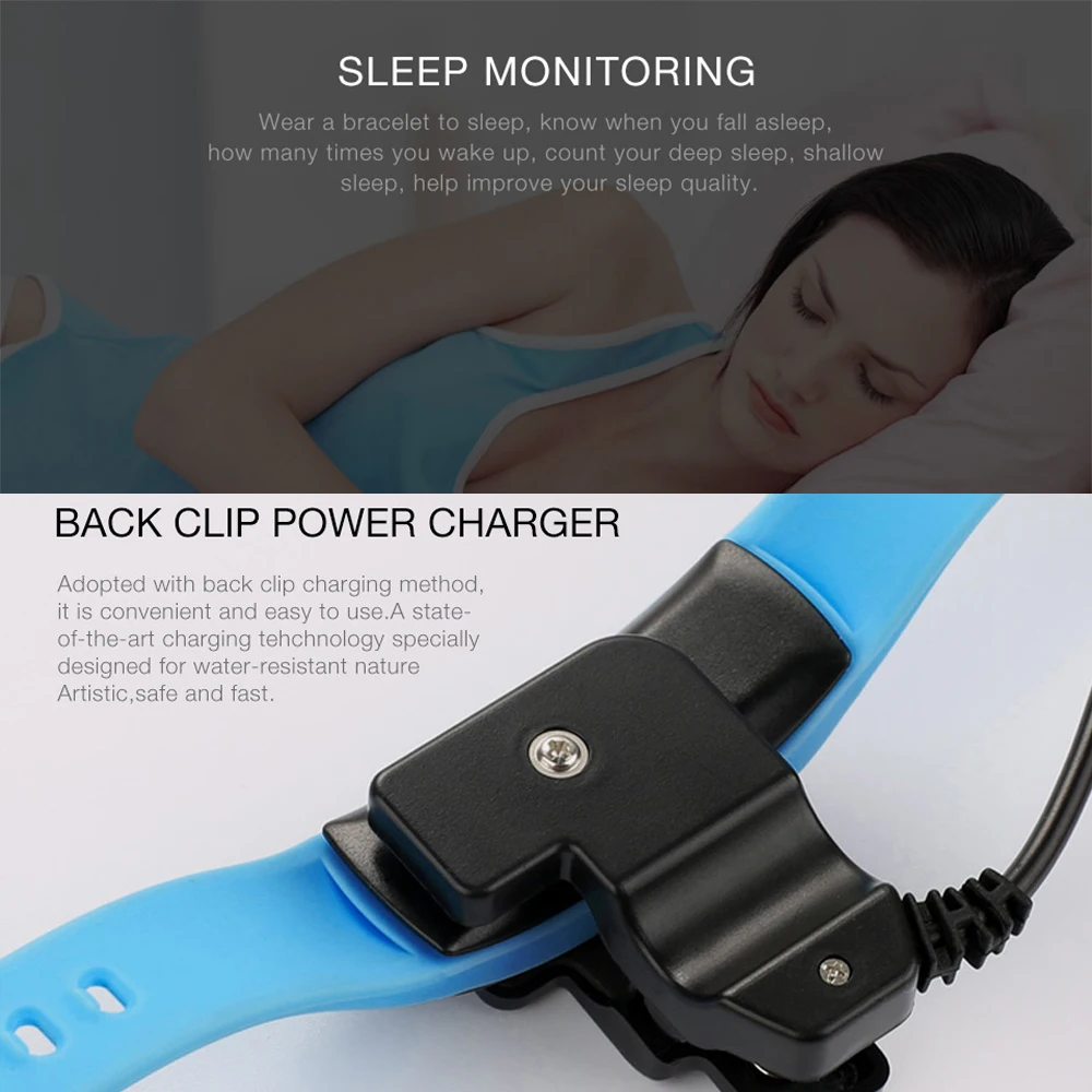 QS80 Bluetooth Smart Браслет сердечного ритма Сидячий напоминание мониторинг сна для IOS