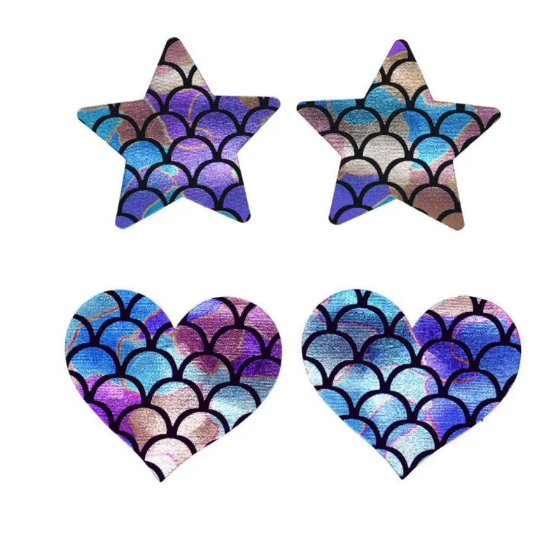 Бесшовные соски одноразовые яркие лазерные наклейки на грудь анти-удар