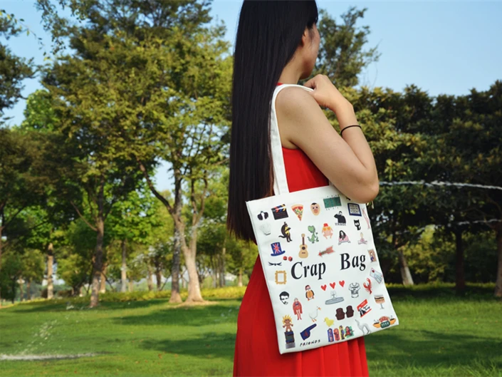 Новых друзей ТВ показать Crap bag hugsy унаги Центральная кофейня бережным отношением к окружающей среде холщовых сумок