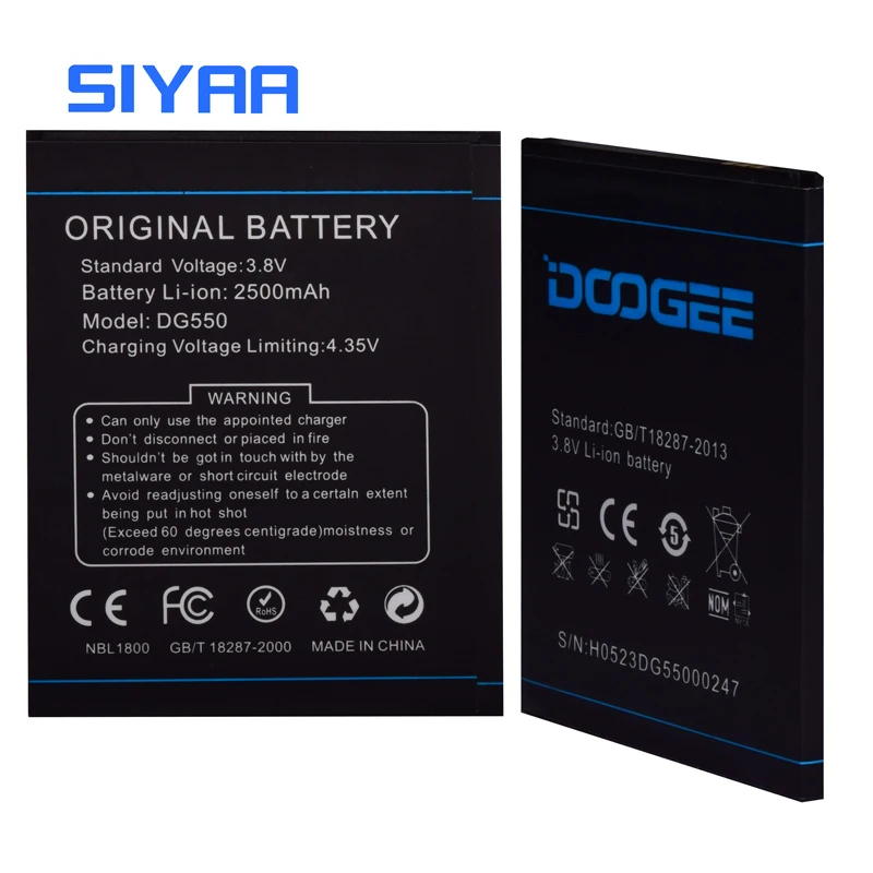 SIYAA B DG550 Оригинальный чехол для телефона с собакой Мопсом Батарея Для Doogee кинжал