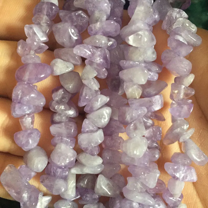Purple Jade 4-6x6-8mm Натуральный камень Бусины бусинки бусины Freeform чип Gem для поделок Цепочки и ожерелья bracelats ювелирных изделий Strand 3" - Цвет: Purple Jade
