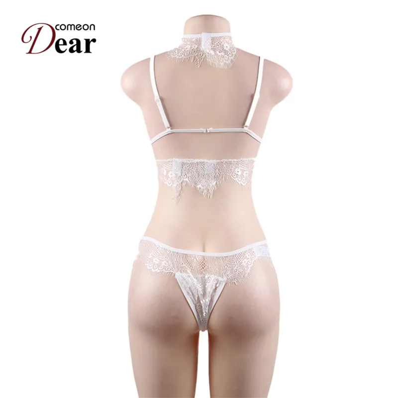 Comeondear RA80539 сексуальные костюмы для женщин комплекты нижнего белья эротический костюм Плюс Размер белье из прозрачного кружева набор