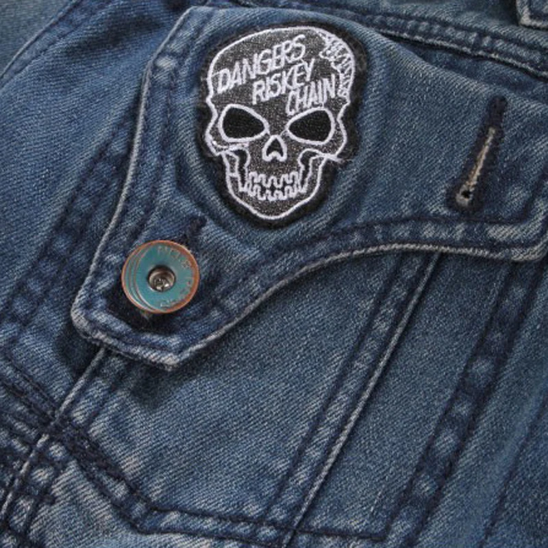 Мужская джинсовая куртка тонкий пятиконечных звезд заклепки джинсовые верхняя