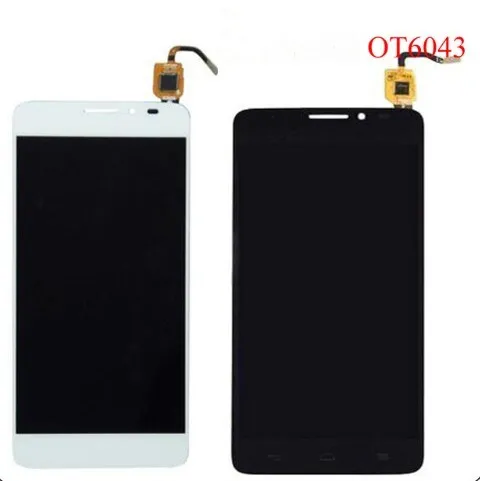 For Alcatel One Touch Idol X Plus OT6043 6043 6043D LCD Display with Screen Digitizer Assembly black white | Мобильные телефоны и