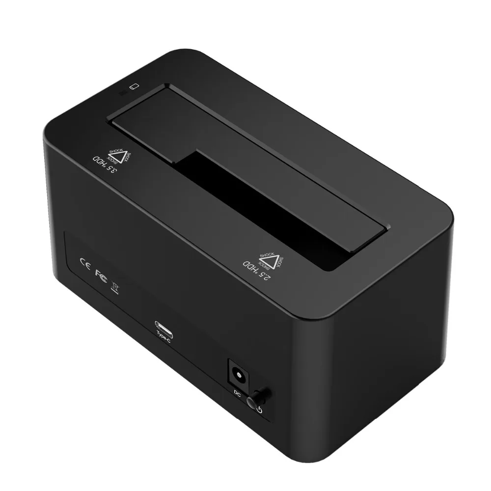 Чехол ORICO USB3.1 для жесткого диска SATA на USB C, корпус для жесткого диска 10 Гбит/с, быстрый для 2,5 ''/3,5" SSD HDD с адаптером питания 12 В, кабель C на C