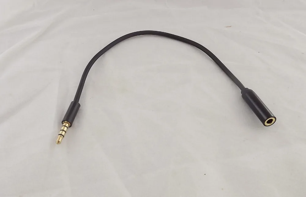 10pcs 3.5mm 4 Pole 3 Ring 1/8&quot Male to Female TRRS Audio Aux Adapter Convertor Cable 22cm | Компьютеры и офис