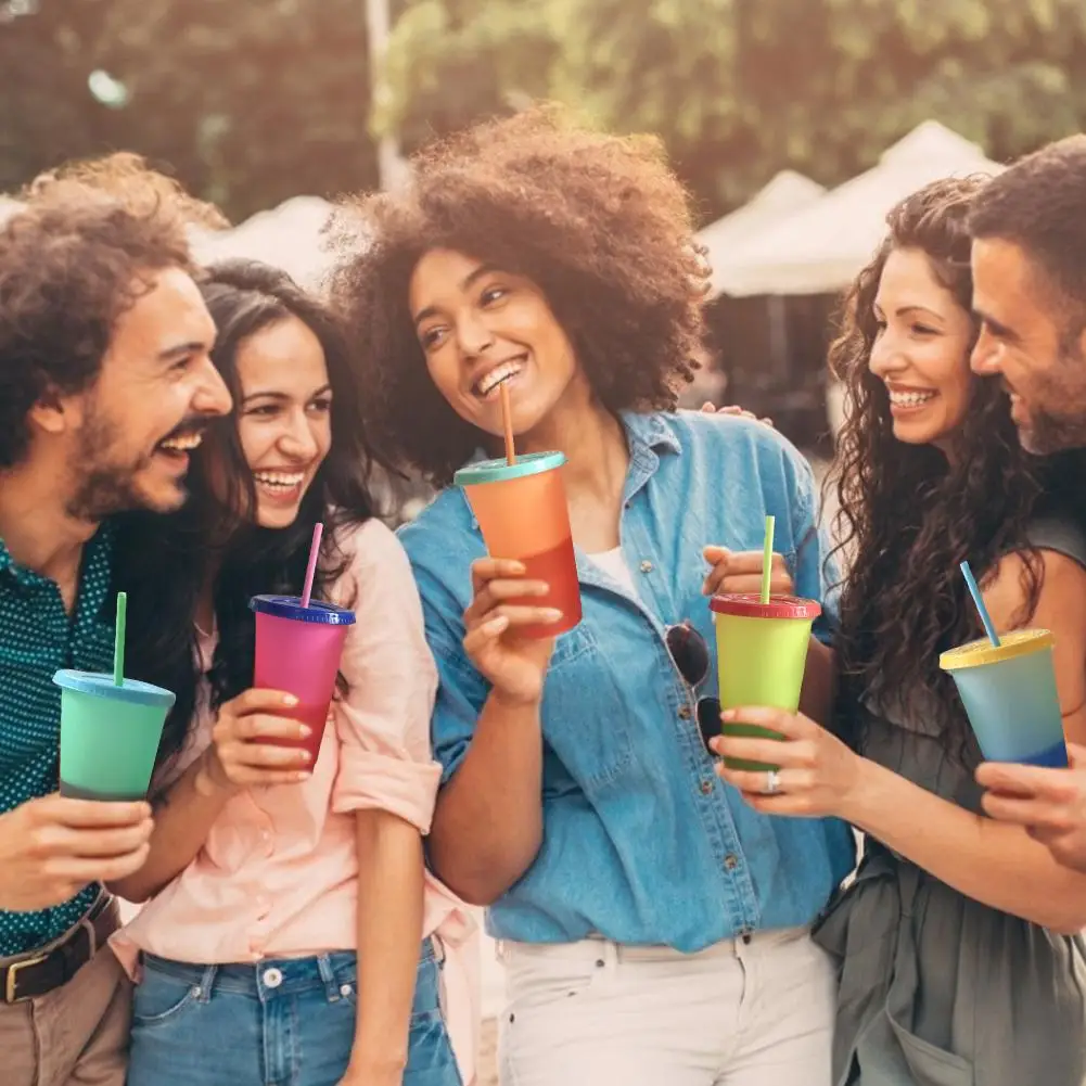 1 шт. инновационная чашка с изменяющимся цветом многоразовые Экологически чистые