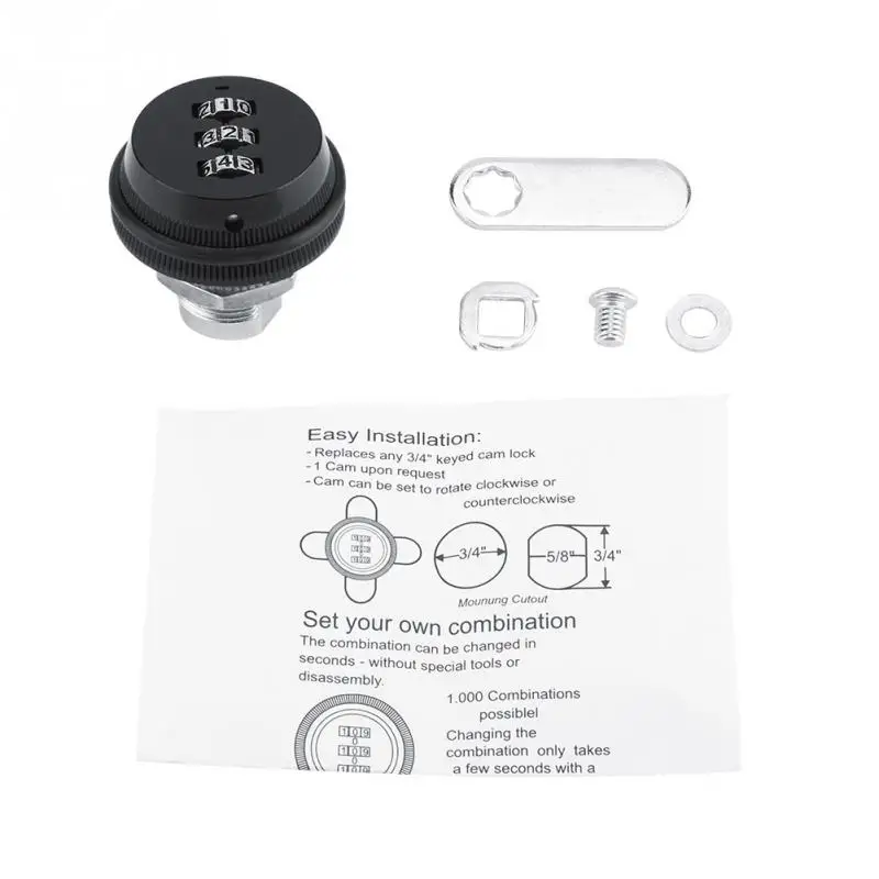 Цифровой замок для шкафа с кодом из цинкового сплава|Замки шкафов| |