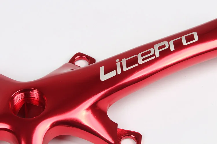 Litepro диаметра окружности болтов(ультра-легкий складной велосипед bmx 170 мм AL6061/T6 ЧПУ рукоятка из алюминиевого сплава складной велосипед квадратный Кривошип велосипеда запчасти