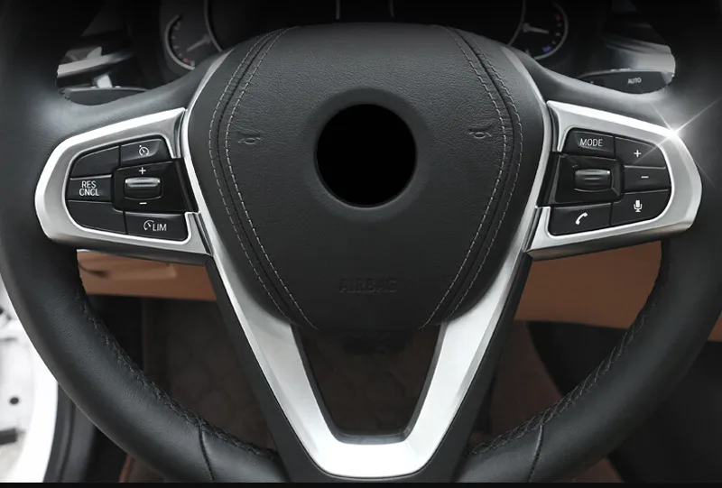 Для BMW 5 серии G30 2017 2019 автомобильный Стайлинг ABS хромированный интерьер рулевое