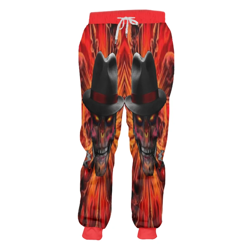 OGKB мужские модные спортивные штаны 3D с принтом джентльмена черепа хип-хоп