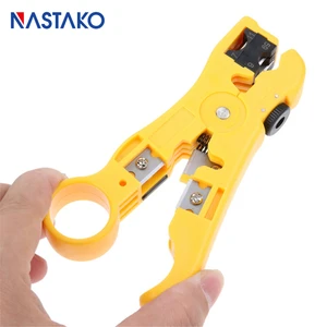 Плоский круглый инструмент для зачистки кабеля GR59611 UTPSTP Cat5 Cat6, универсальный инструмент для зачистки кабеля