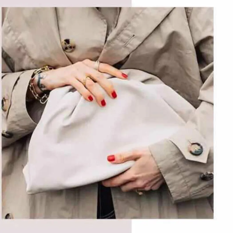 Сумки для женщин Лето 2020 Новая Мода коровья кожа мягкие гофрированные пельменей