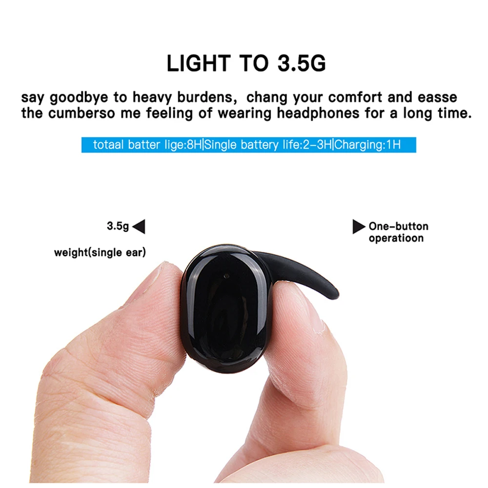 T2C TWS Беспроводная Bluetooth гарнитура мини водонепроницаемые наушники 5 0 с