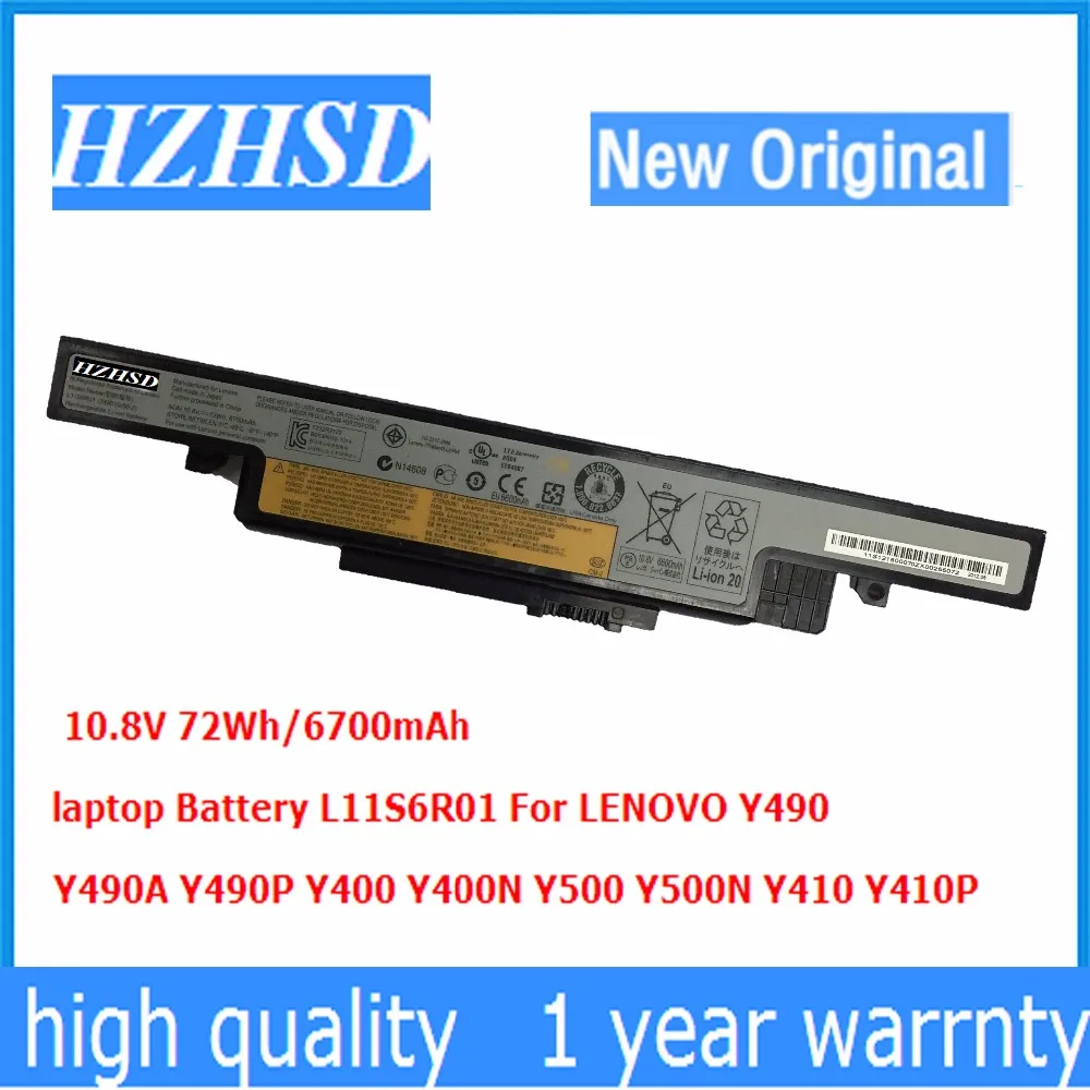 Аккумулятор L11S6R01 для ноутбука LENOVO Y490 Y490A Y490P Y400 Y400N Y500 Y500N Y410 Y410P 6700 мАч 10 8 В 72