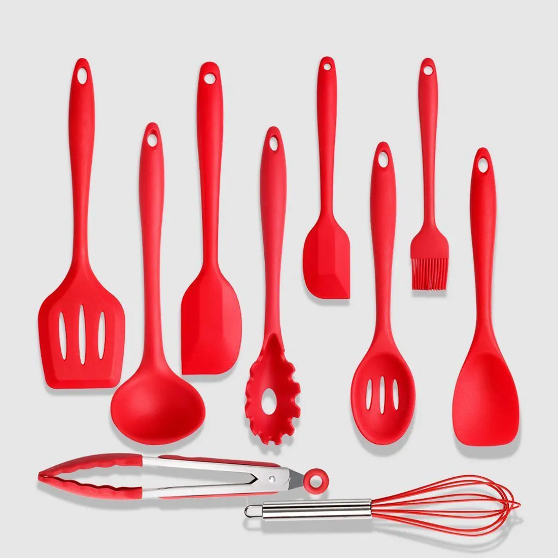 Cooking Tools Accessories Silicone Nonstick Cookware Set Kitchen Spoon Spatula Egg Stirrer Cutlery Supplies Tool | Дом и сад
