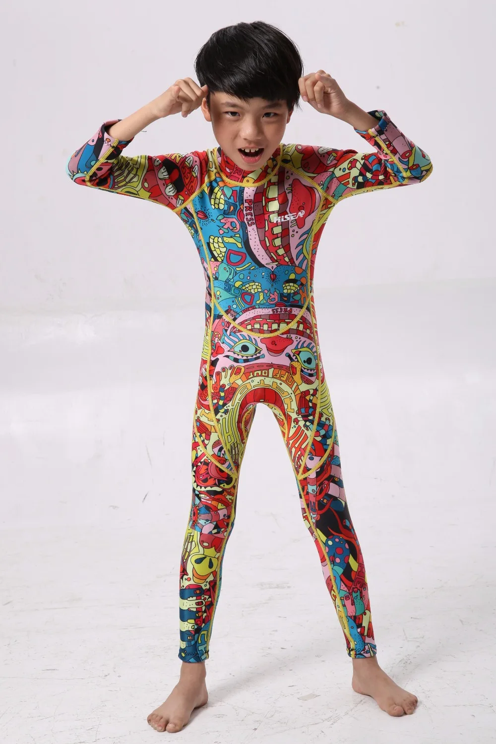 Неопреновые гидрокостюмы 2 5 мм детские купальники костюмы для дайвинга с