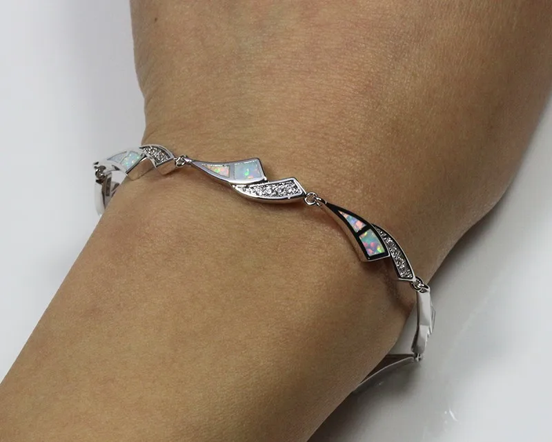 SZ0015 новые браслеты с белым опалом модные ювелирные для женщин | Украшения и