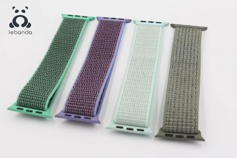 Lebanda Sport loop для apple watch 5, 4, 3, 2, 1, ремешок для iwatch 38, 40, 42, 44 мм, тканый нейлоновый ремешок, Аляска, синий