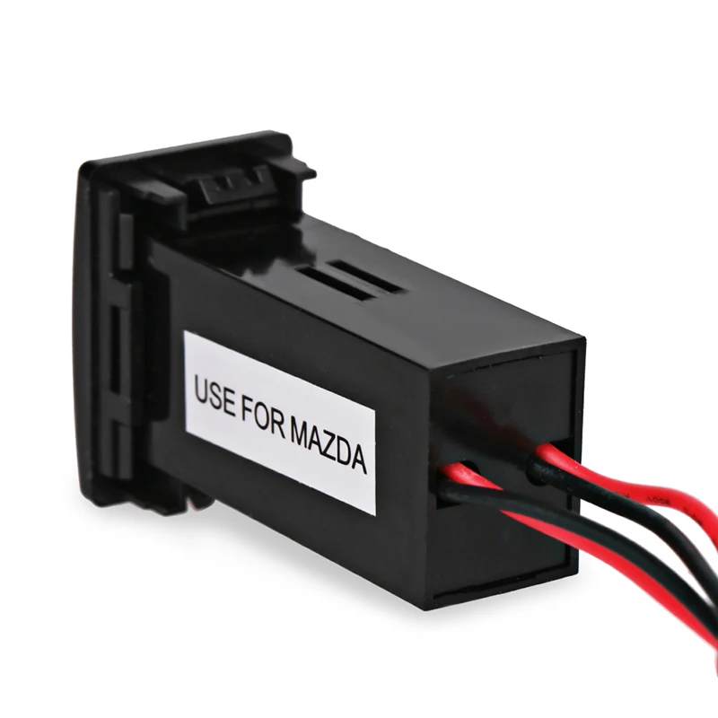 Автомобильное зарядное устройство ADPOW 12В 24В для Mazda с двумя usb адаптерами