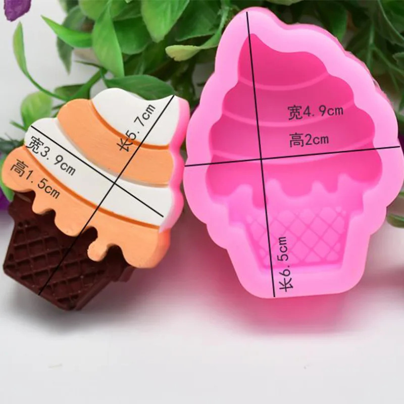 Мороженое Моделирование силиконовая форма чистая текстура DIY мыло ручной работы