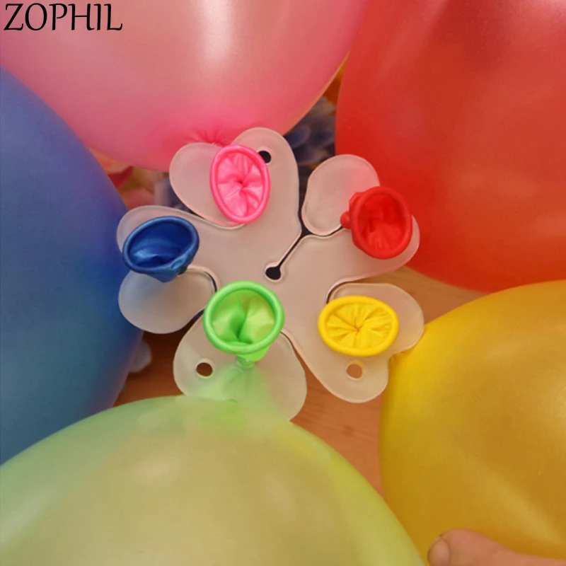 ZOPHIL 7 шт. аксессуары для воздушного шара пластиковый Сливовый цветок зажим