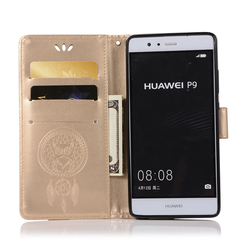 Флип-кошелек для Huawei P9 флип-чехол телефона женская кожаная обложка чехол карт EVA