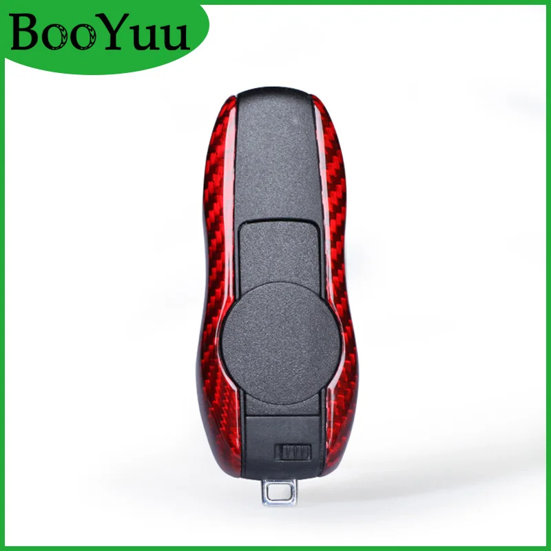 BooYuu T-Carbon Fiber Key Car чехол для ключа Крышка для Porsche 911 Macan Cayenne Panamera 4S брелок аксессуары